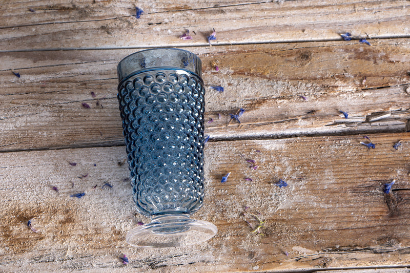 Hobnail Underlay Blue Smoke Cup (Set of 2) 