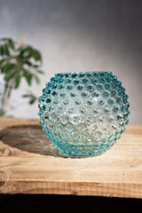 Underlay Aquamarine Hobnail Vase - KLIMCHI