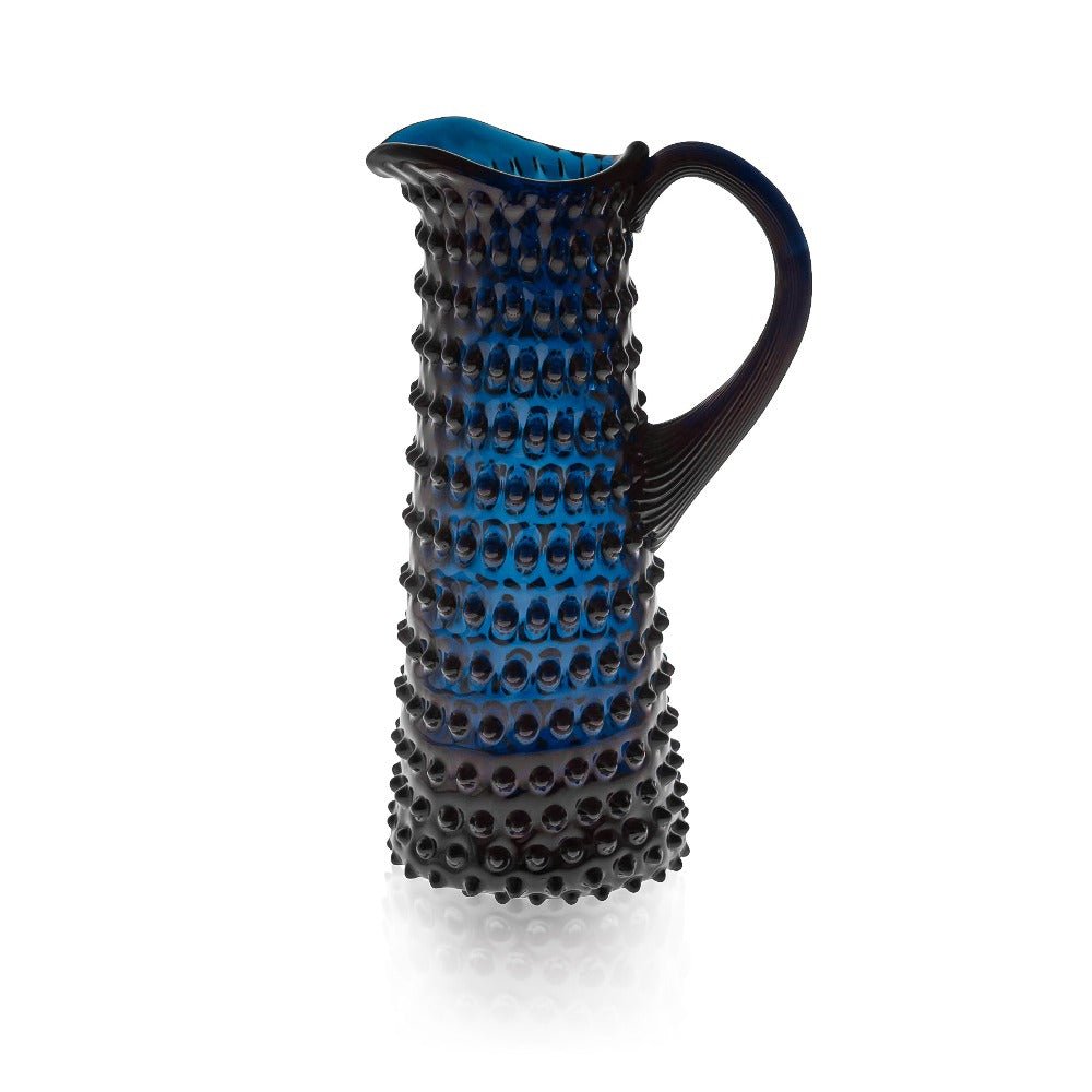 Royal Blue Hobnail Jug Tall - KLIMCHI