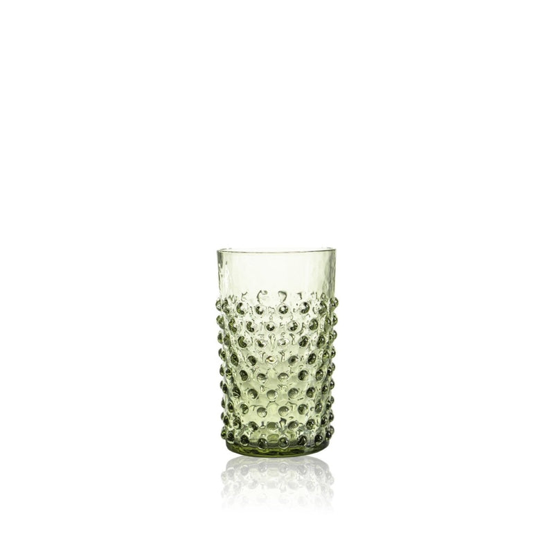 Olive Green Hobnail Tumblers - KLIMCHI