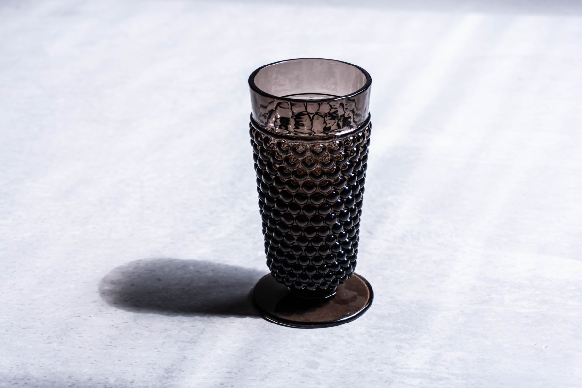 Black Smoke Hobnail Goblet (set of 2 pieces) - KLIMCHI