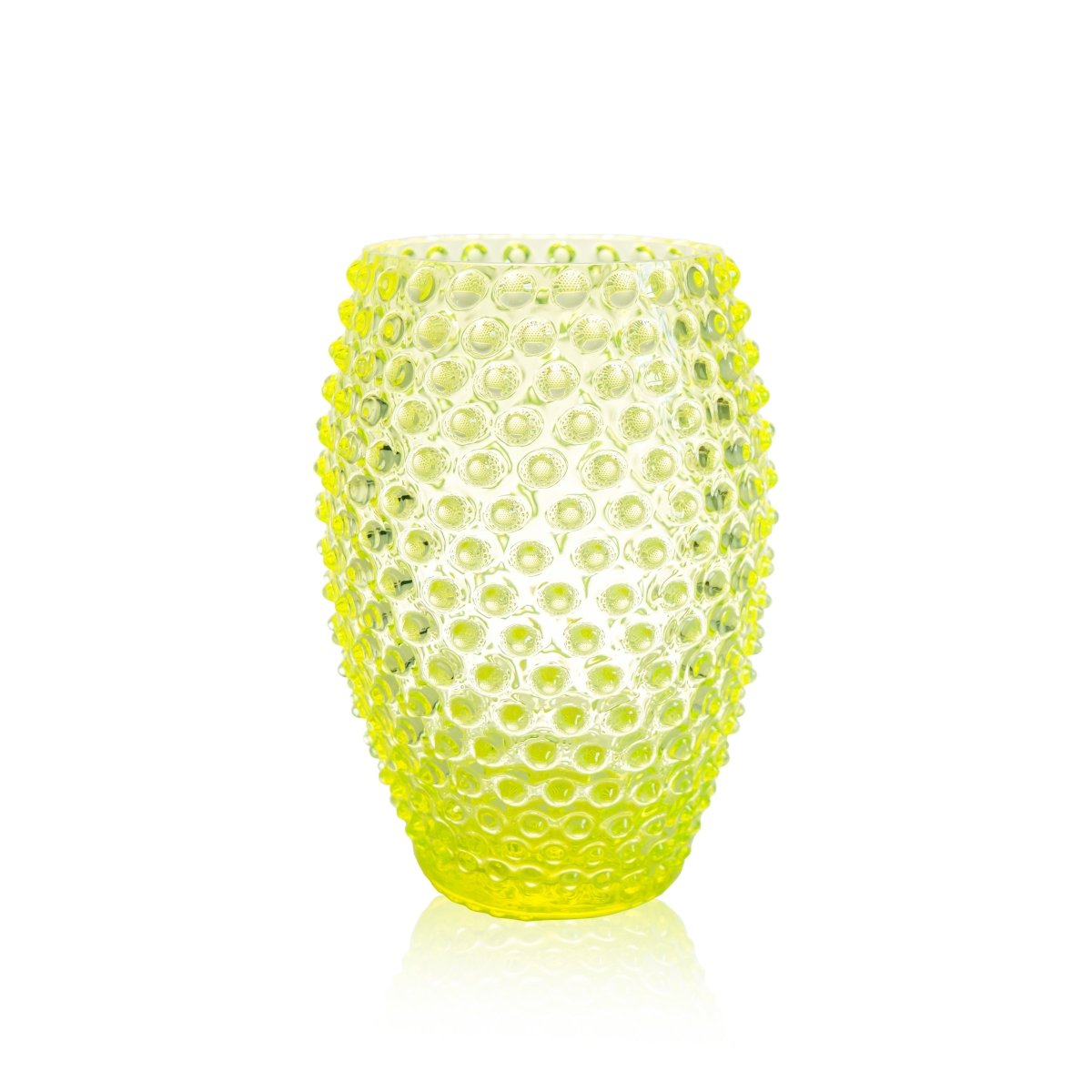 Neon Citrine Egg Hobnail Vase - KLIMCHI