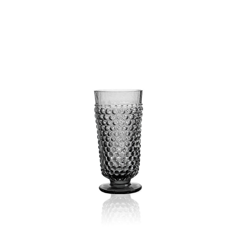 Grey Smoke Hobnail Goblet (set of 2 pieces) - KLIMCHI