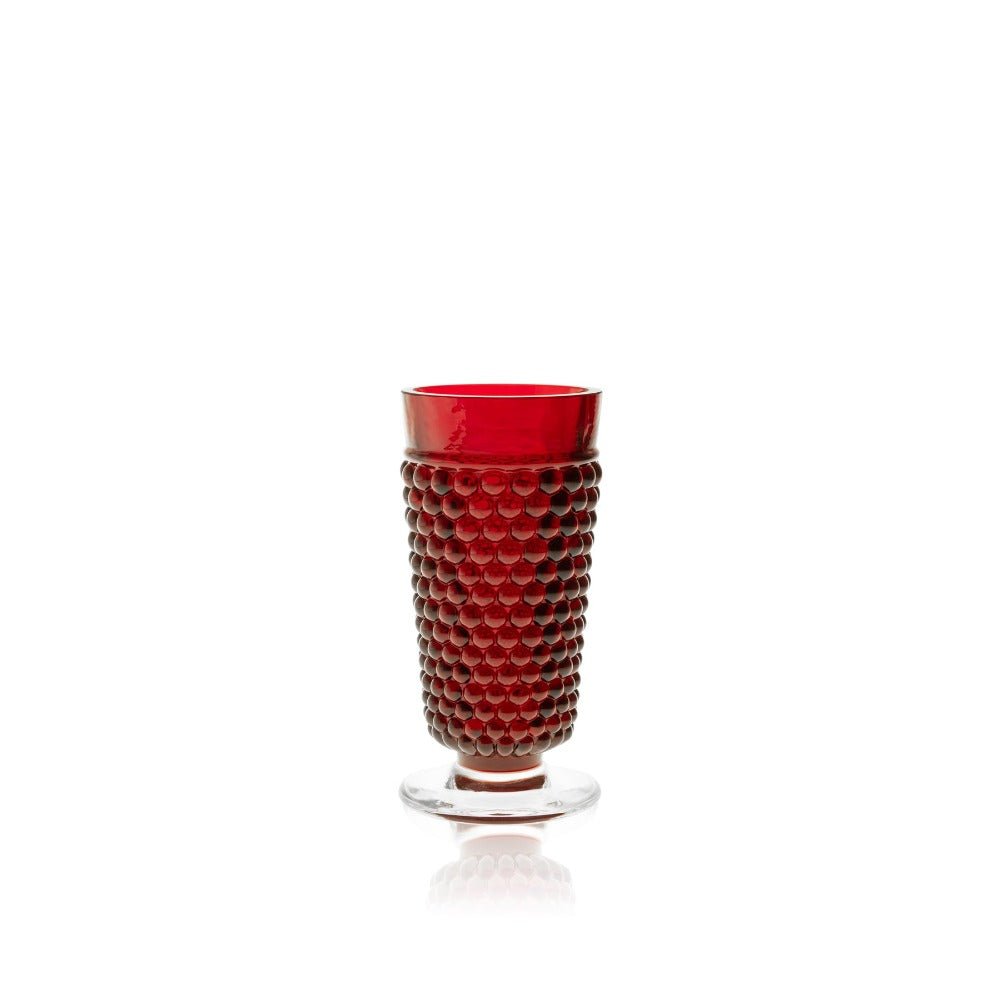 Underlay Garnet Hobnail Goblet (set of 2 pieces) - KLIMCHI