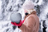 Grey Smoke Hobnail Vase - KLIMCHI