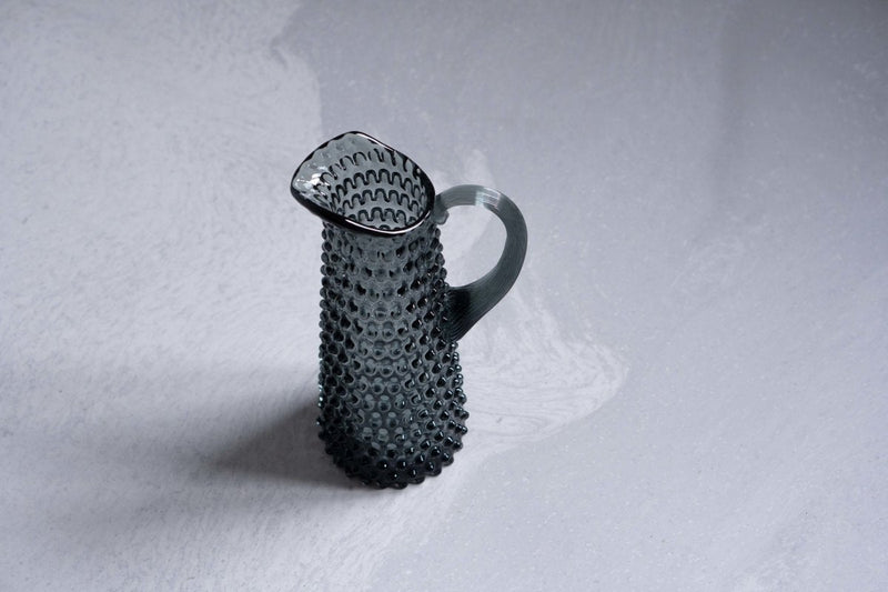 Grey Smoke Hobnail Jug Tall - KLIMCHI