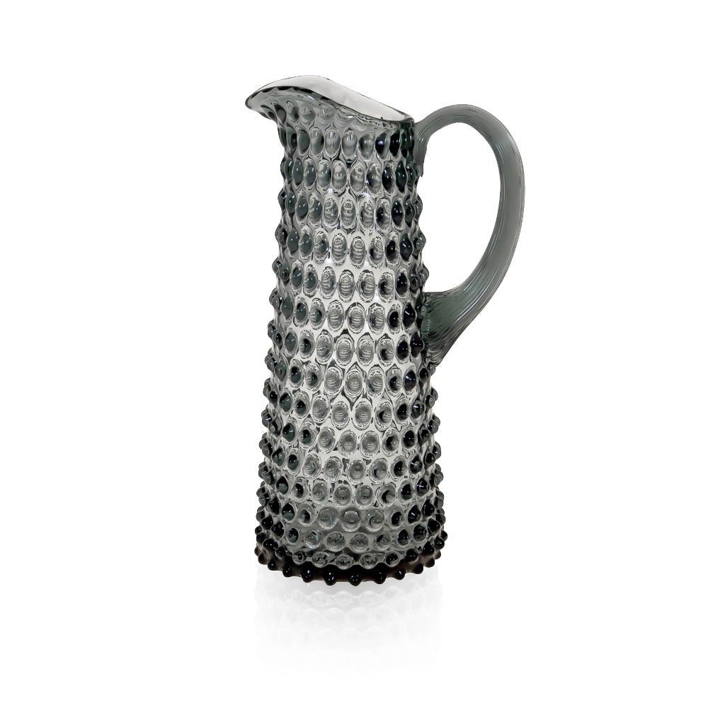 Grey Smoke Hobnail Jug Tall - KLIMCHI