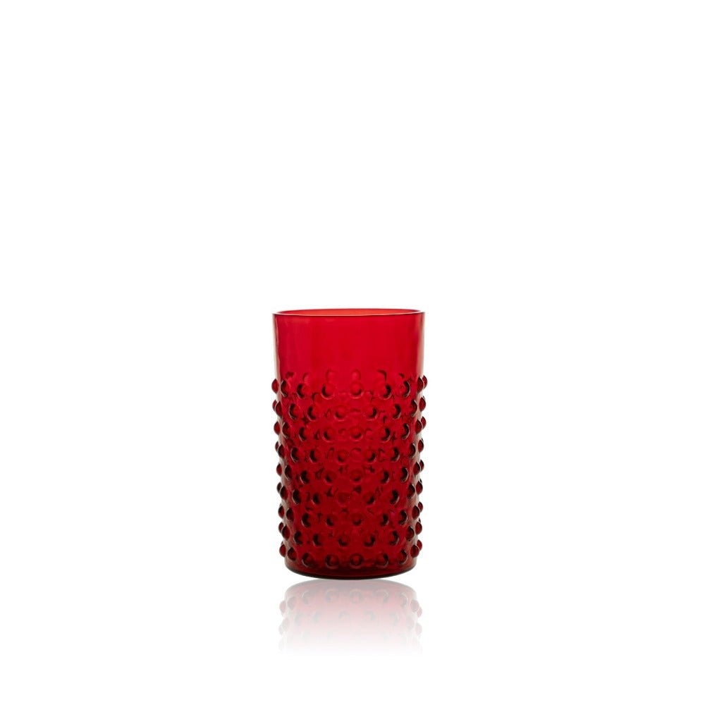 Underlay Garnet Hobnail Tumblers - KLIMCHI