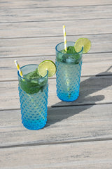 Azure Hobnail Tumblers Tall - KLIMCHI