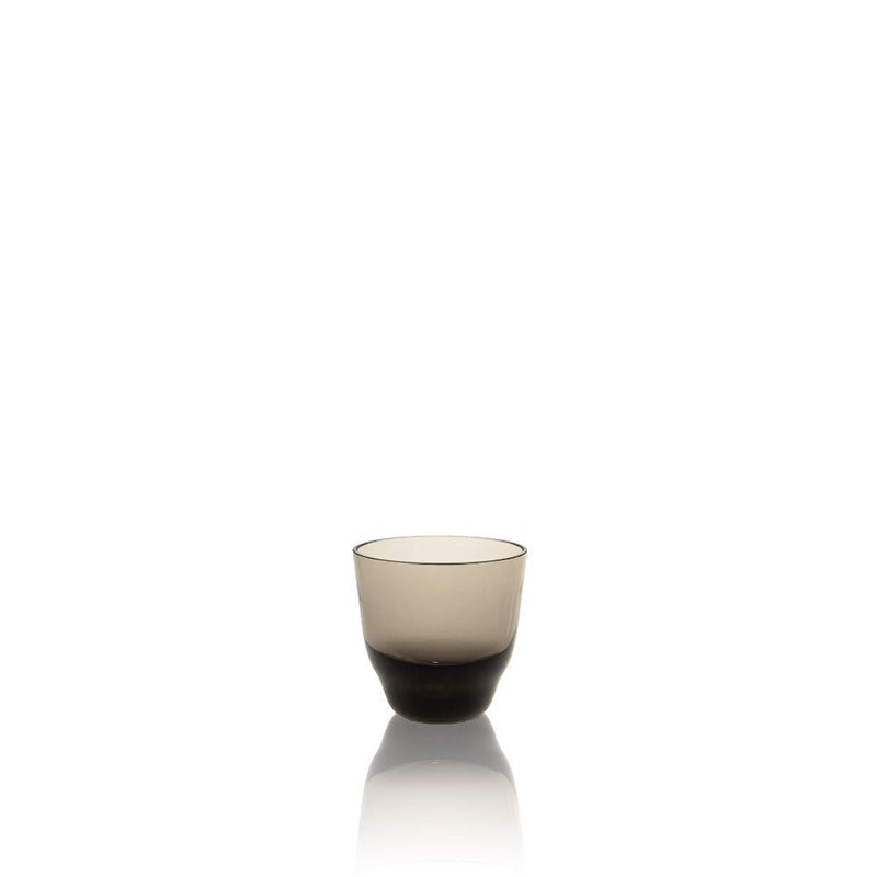 SHADOWS <br> Espresso Glass Cup in Midnight Grey <br> (Set of 2) - KLIMCHI