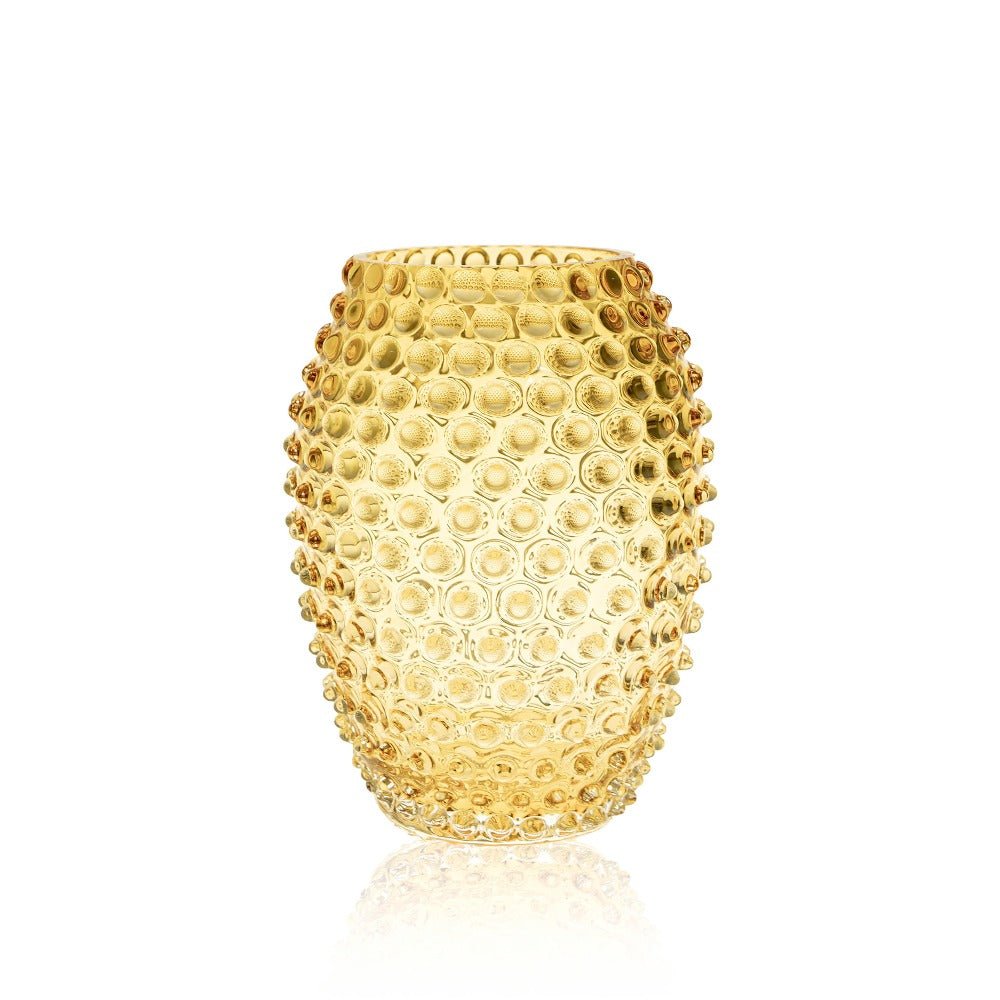 Underlay Amber Egg Hobnail Vase - KLIMCHI