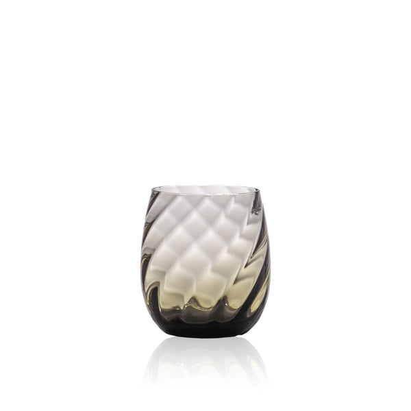 Black Smoke Round Marika Tumblers - KLIMCHI