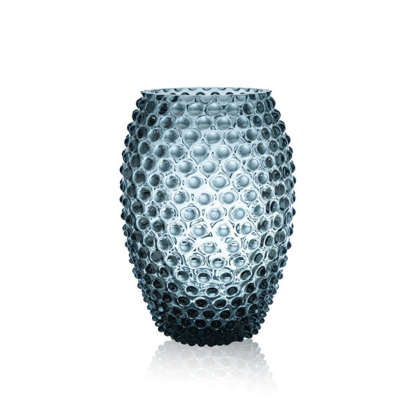 Misty Blue Egg Hobnail Vase - KLIMCHI