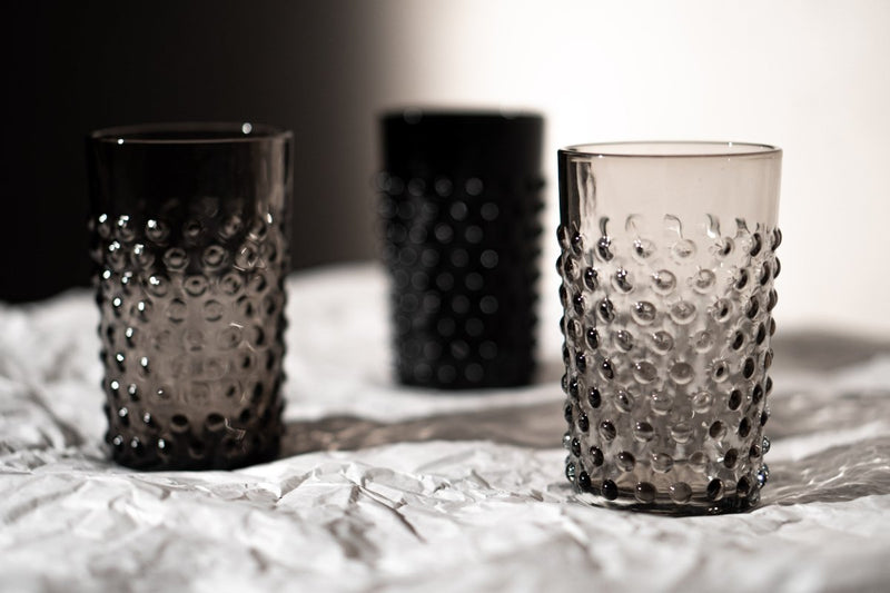 Underlay Black Smoke Hobnail Tumblers - KLIMCHI