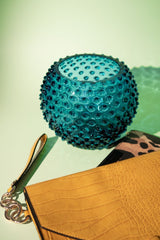 Aquamarine Hobnail Vase - KLIMCHI