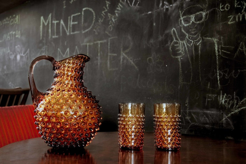 Amber Hobnail Jug - KLIMCHI