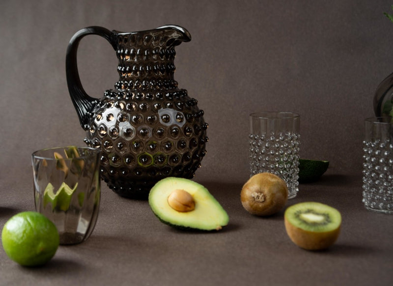 Black Smoke Hobnail Jug - KLIMCHI