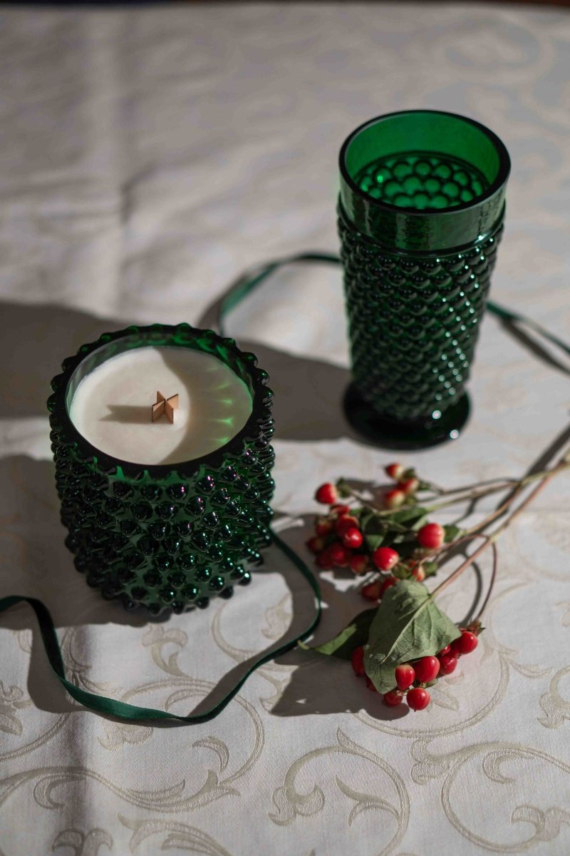 Pine Paradise Hobnail Candle - KLIMCHI