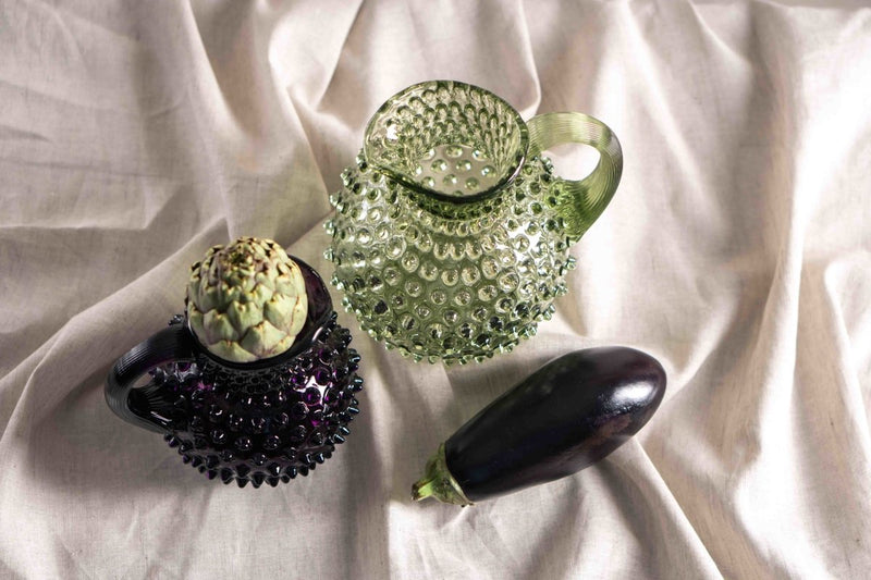 Olive Green Hobnail Jug - KLIMCHI