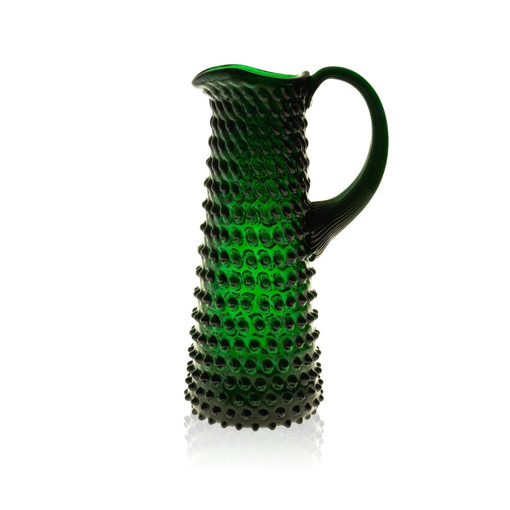 Dark Green Hobnail Jug Tall - KLIMCHI