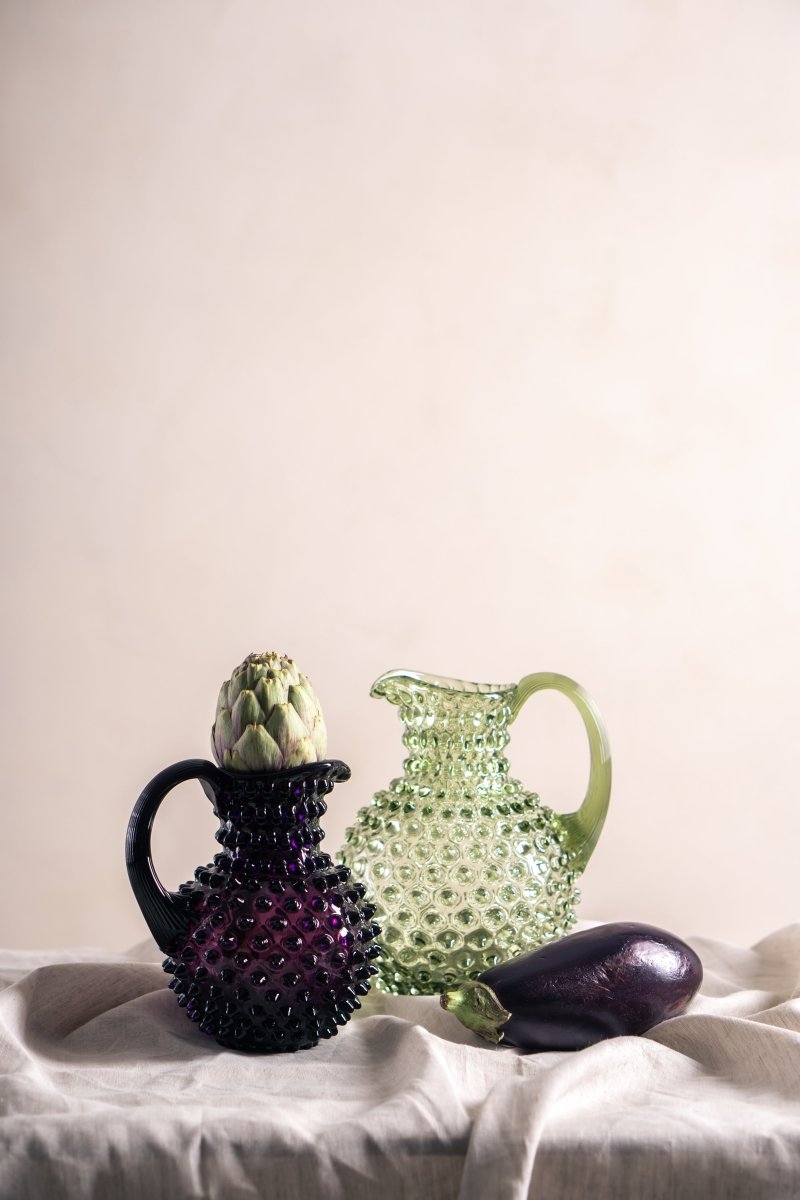 Olive Green Hobnail Jug - KLIMCHI