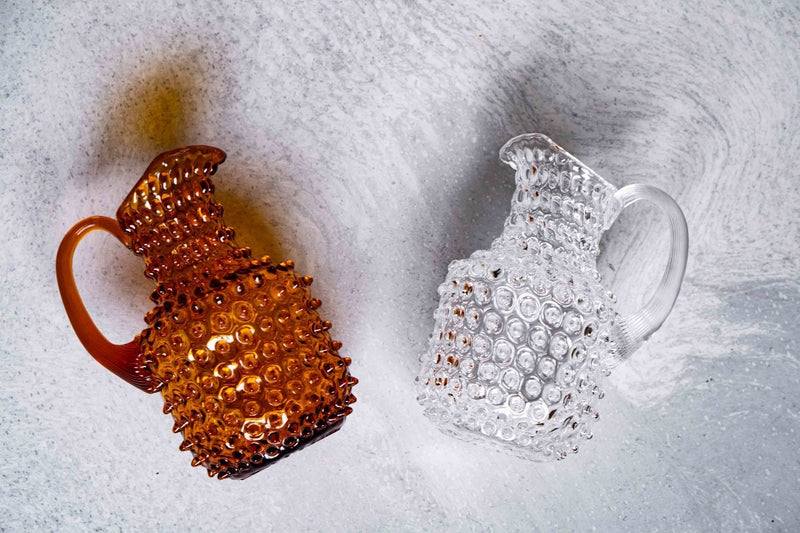 Crystal Hobnail Square Jug - KLIMCHI