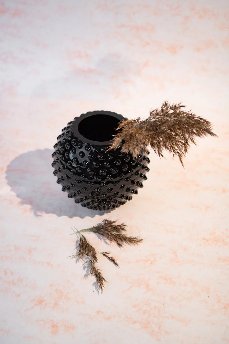 Black Hobnail Vase - KLIMCHI