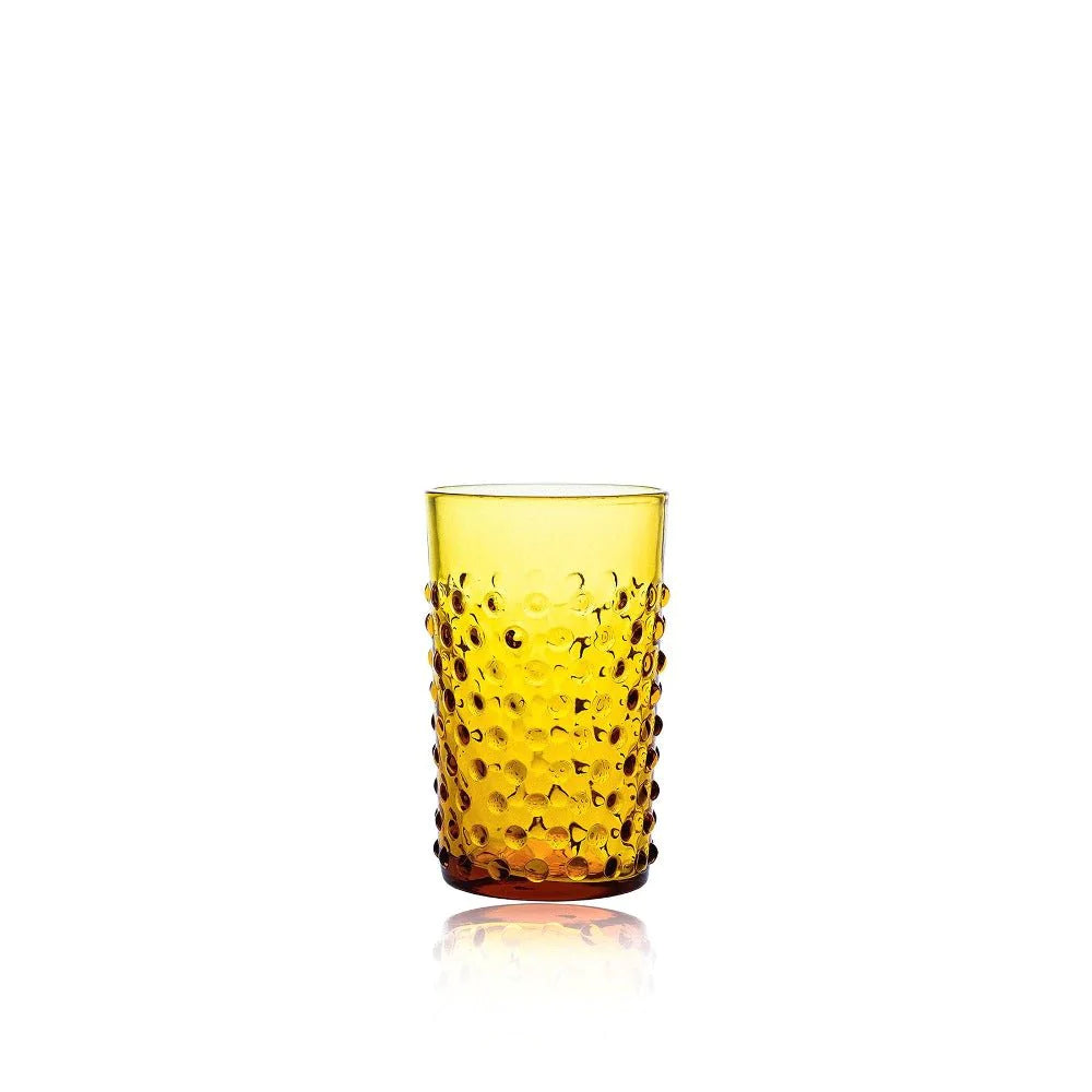 Amber Hobnail Tumblers - KLIMCHI