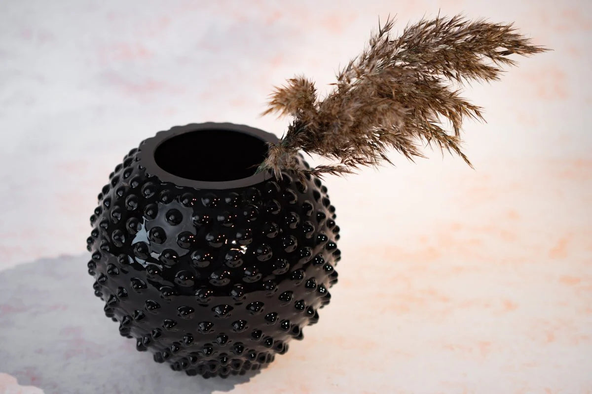 Black Hobnail Vase - KLIMCHI